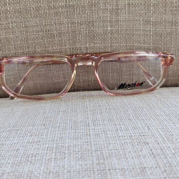 Marchon Men Glasses/Eyeglasses Frame READER Smoke Brown Frame France - Picture 4 of 12